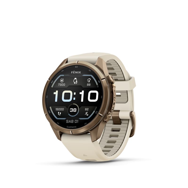 OROLOGIO FENIX 9 PRO 43 MM AMOLED TITANIUM AUTUMN GOLD 