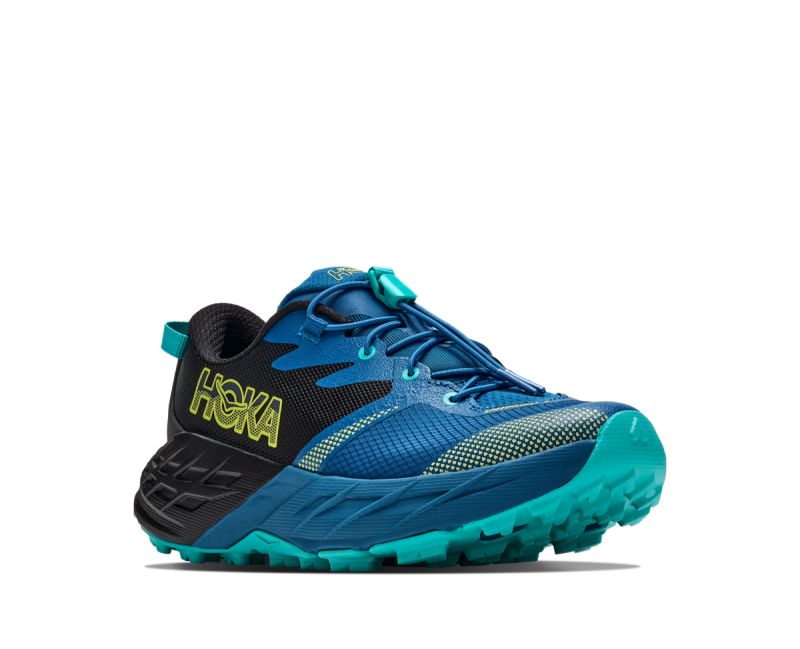 Scarpa Y Speedgoat 7 Big Kids Black Night Glow Blue