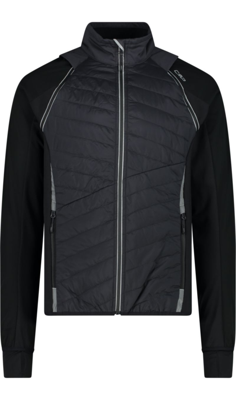 Giacca With Detachable Sleeves Light Softshell Antracite
