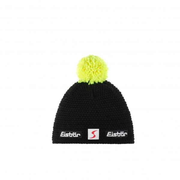 Berretto eisbar jamie pompon sp nero giallo Eisbar | KM Sport