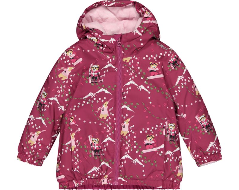 Giacca Child Fix Hood Twill Amaranto Soft Pink