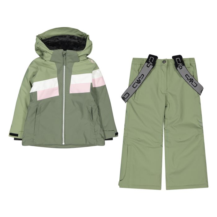 Set Giacca-pantalone Kid G Twill Green Tea