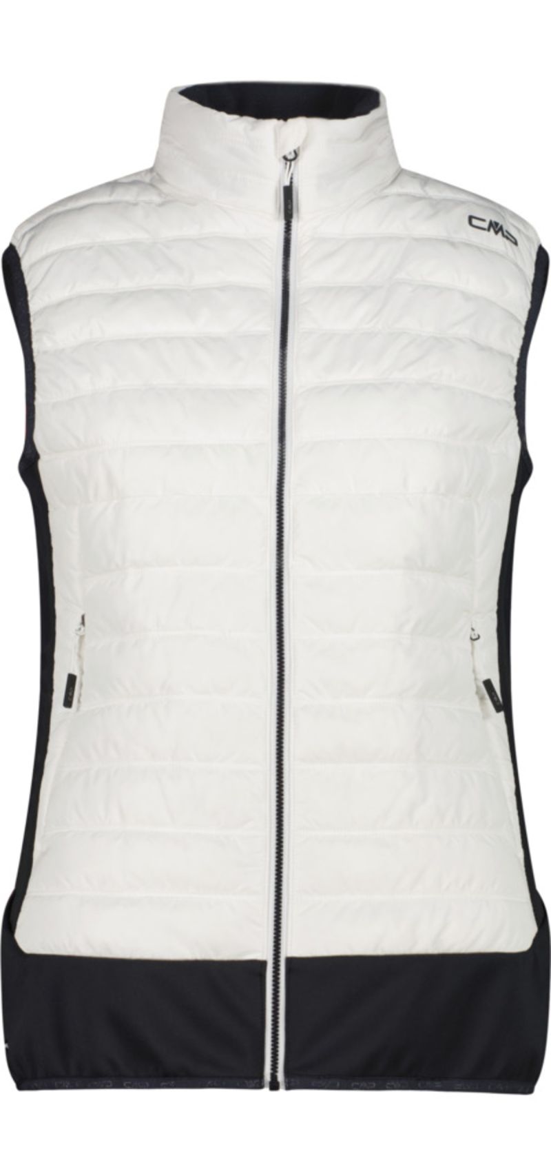 Gilet W Hybrid Bianco Gesso