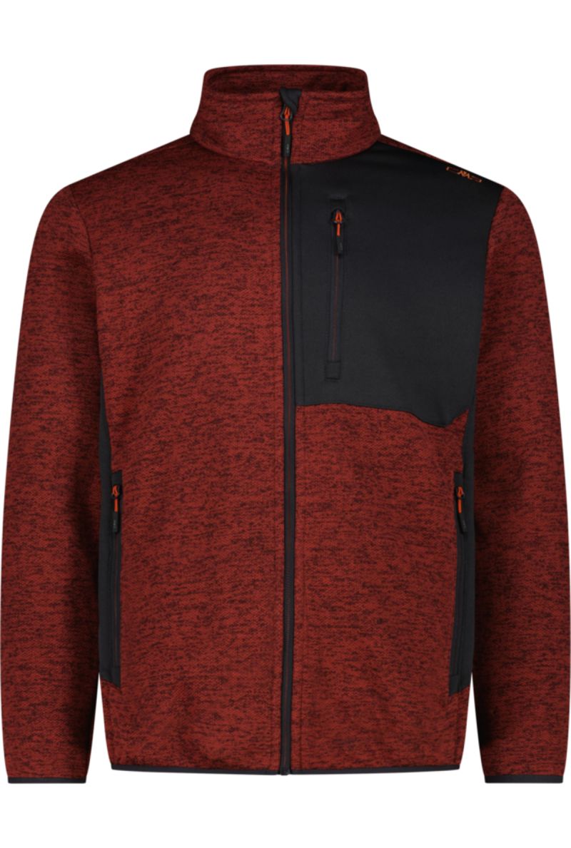Pile Jacquard Knitted Borgogna
