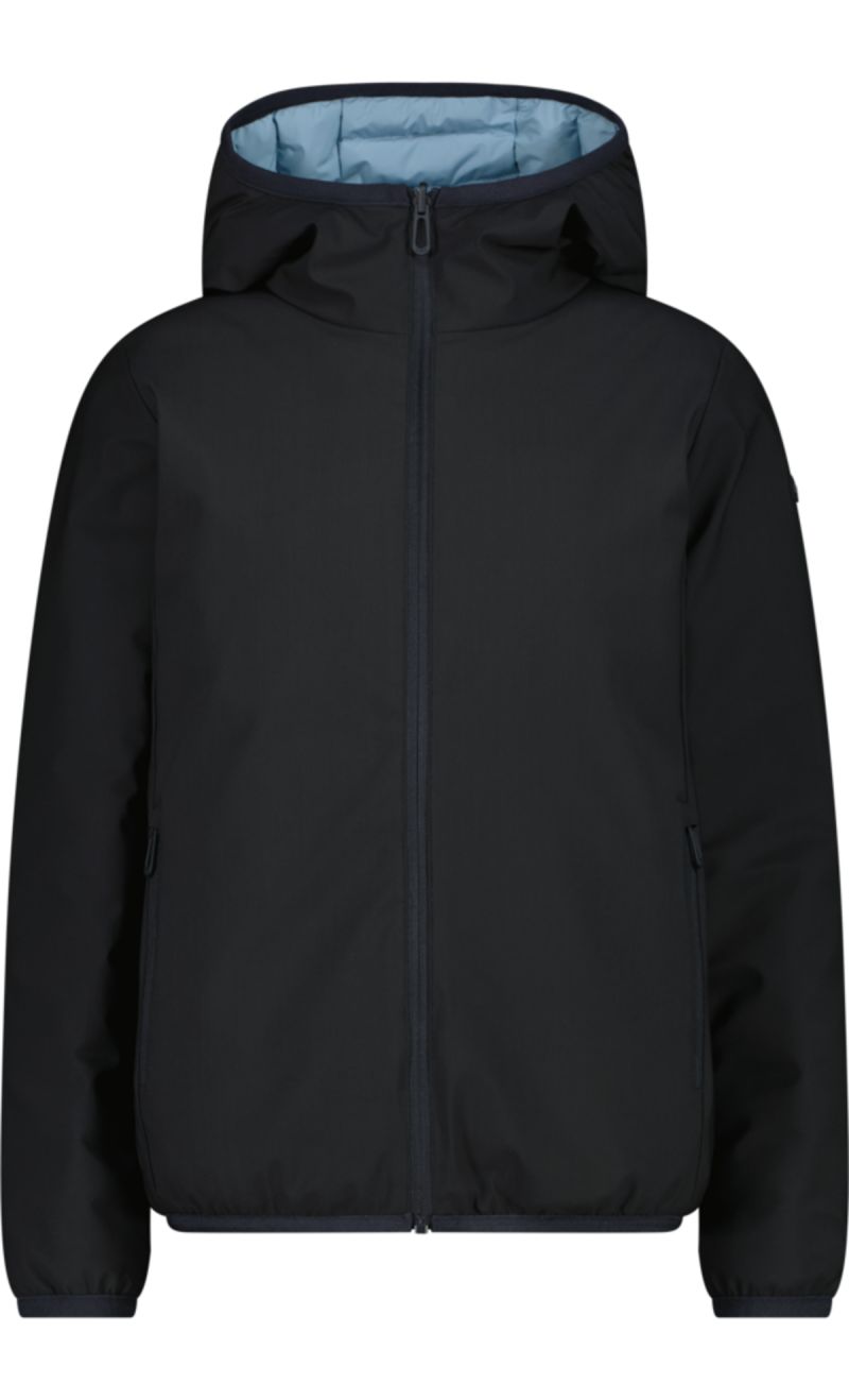 Giacca W Reverse Fix Hood Stretch Antracite