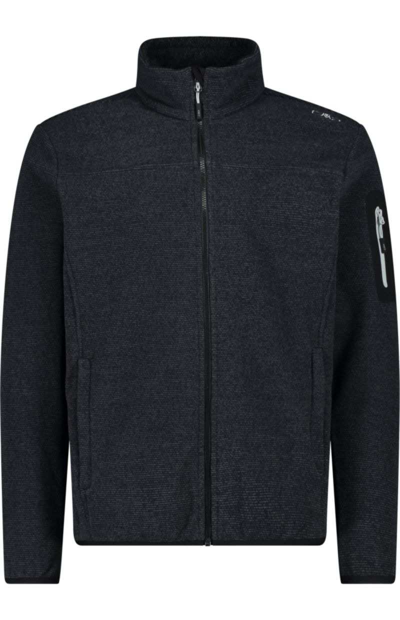 Pile Jacquard Knitted Antracite Nero
