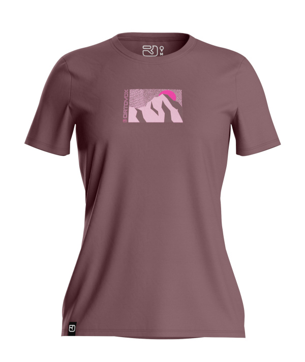 T-shirt Ortovox W 120 Cool Tec Mtn Sun Chestnut