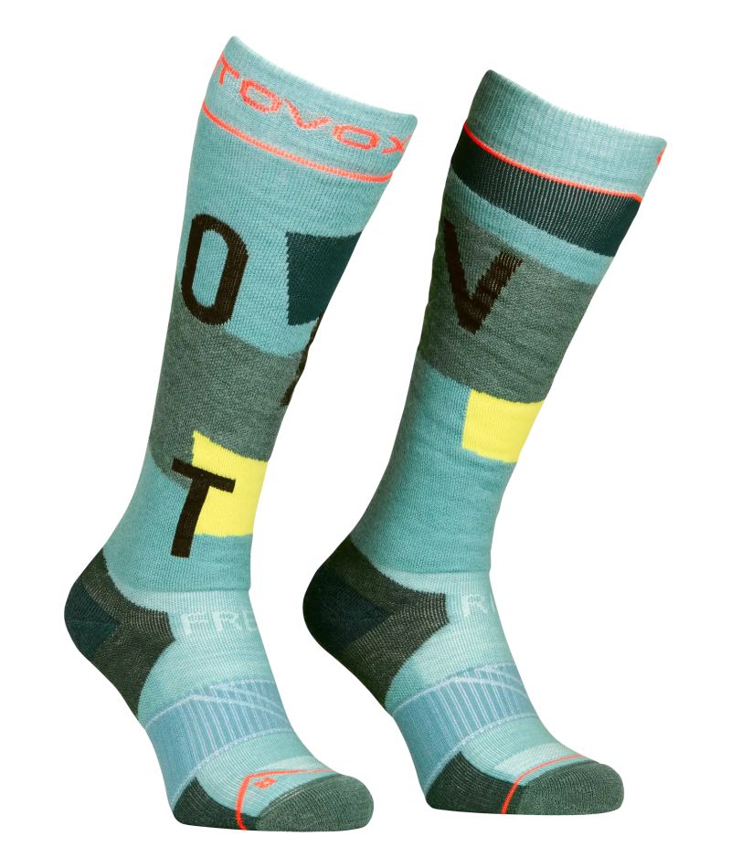 Calzini W Freeride Long Cozy Ice Waterfall