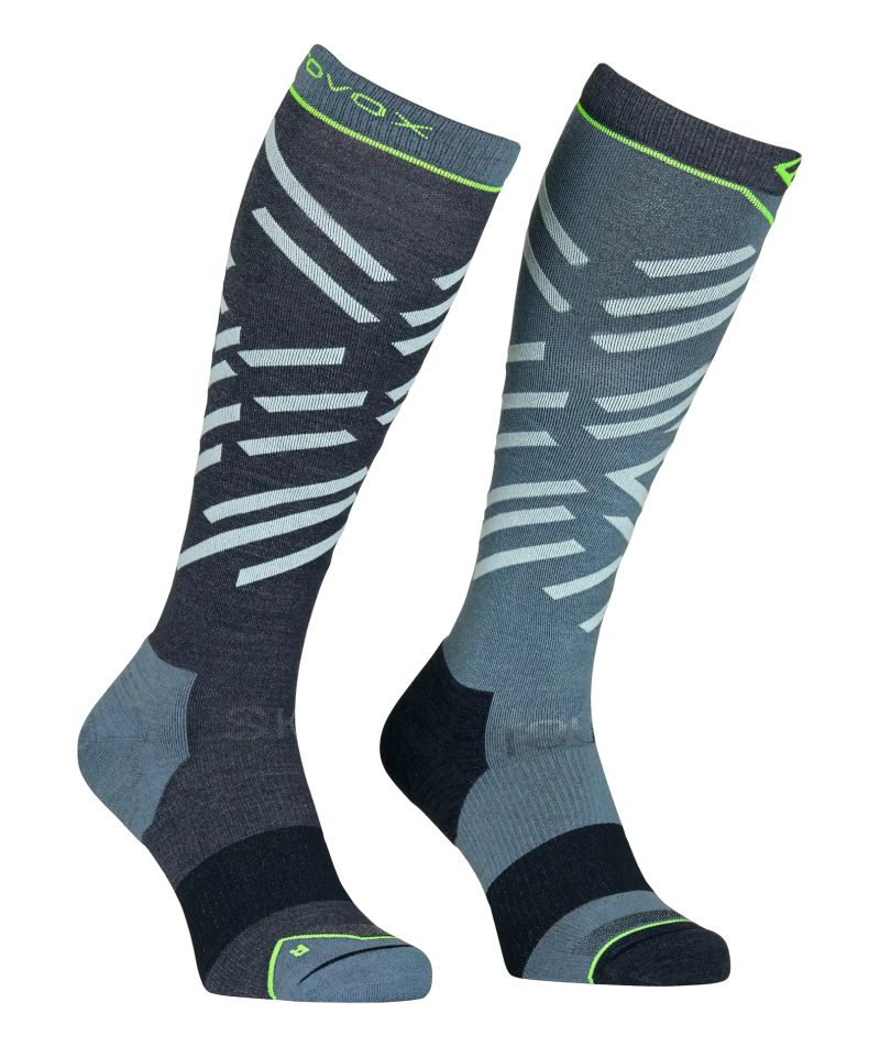 Calzini Ski Tour Long Black Raven