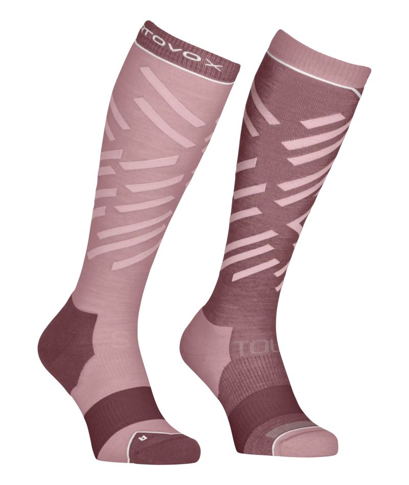 Calzini W Ski Tour Long Dusk Rose