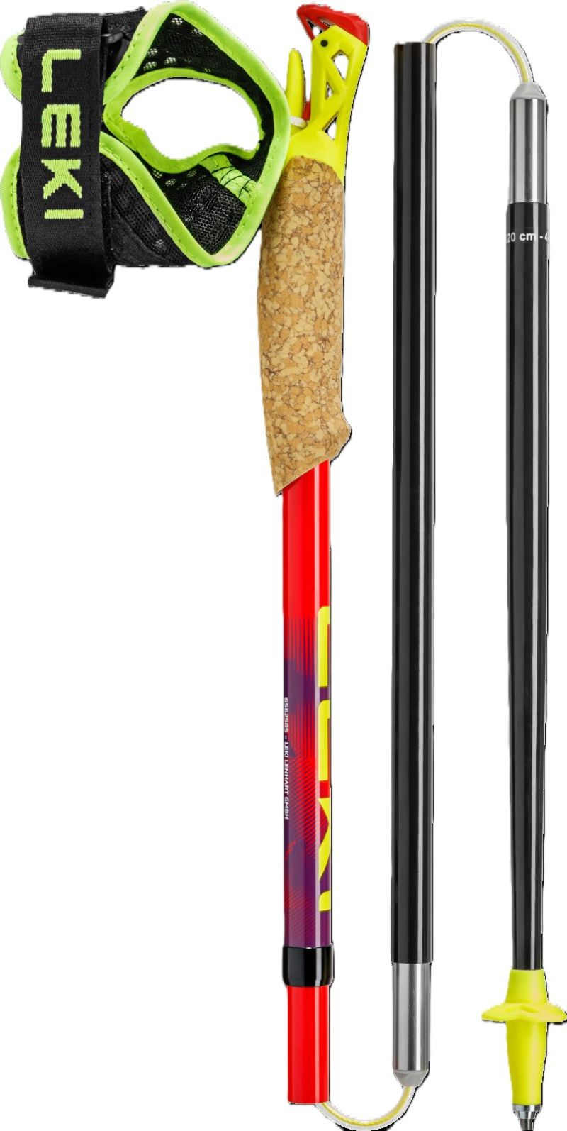 Bastoncini Leki Ultratrail Fx One Bright Red Violet Neon Yel