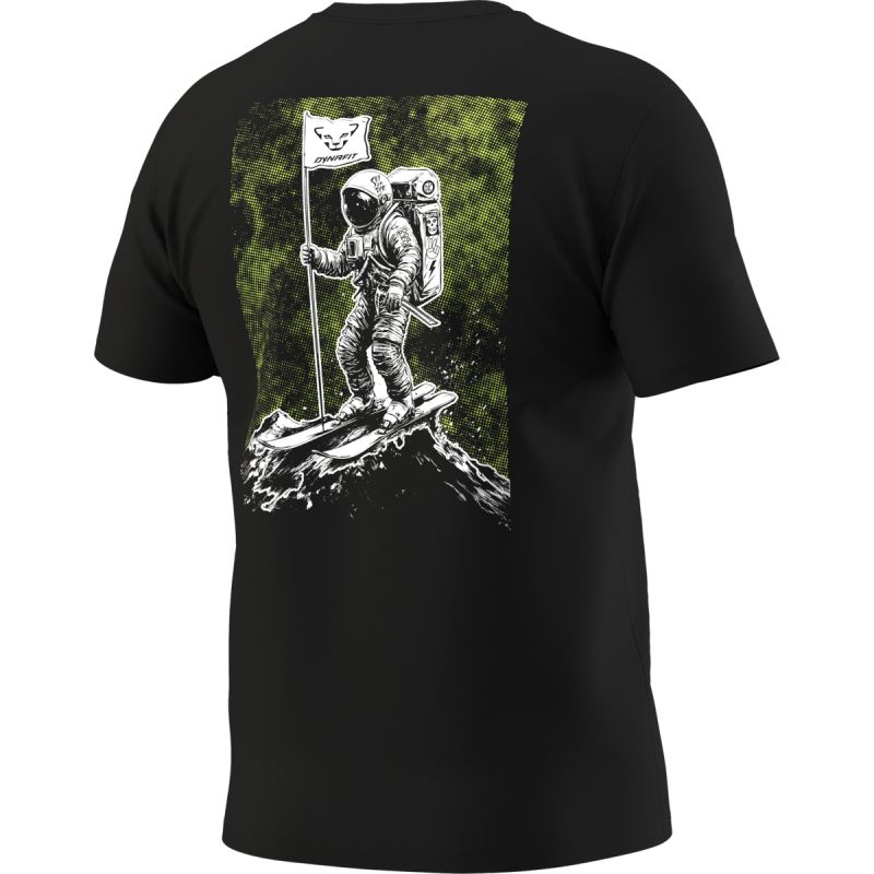T-shirt Back Graphic Cotton Black Out Skimonaut