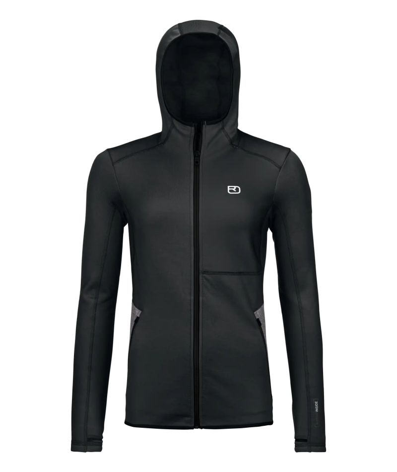 Pile W Fleece Hoody Black Raven