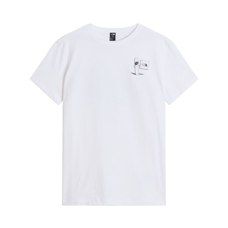 T-shirt Opposites Attract Relaxed Graphic White