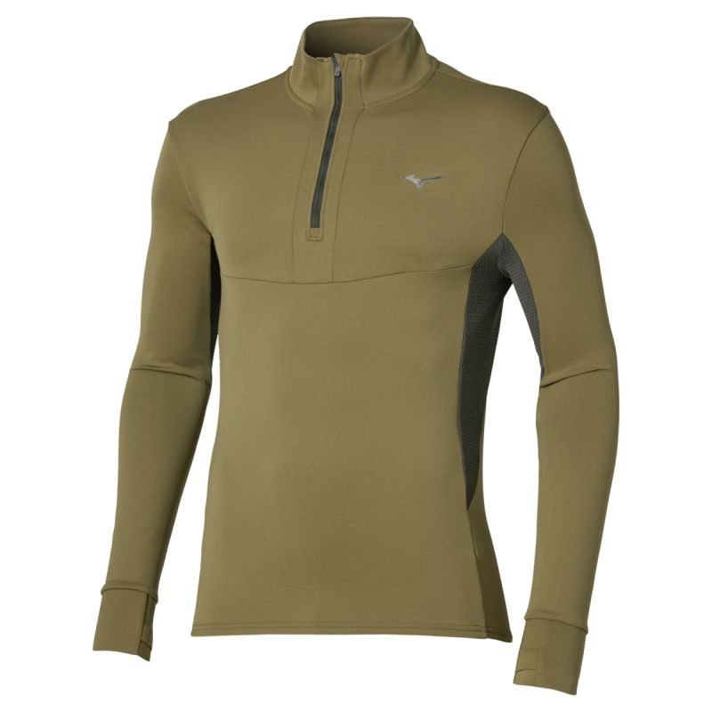 Maglia Active Warmalite H/zip Long Sleeve Martini Olive