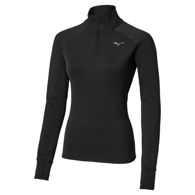 Maglia W Active Warmalite H/zip Long Sleeve Black