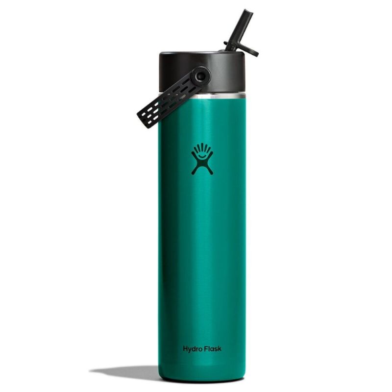 LIGHTWEIGHT WIDE FLEX STRAW CAP 710ML EMERALD GREEN