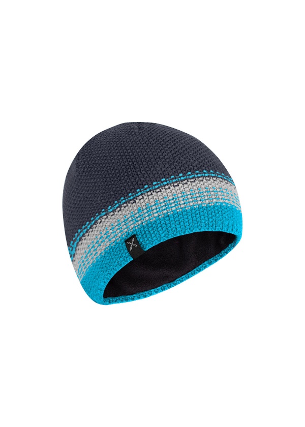 Berretto Lines Graphite Blue Turquoise
