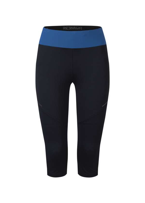 Pantaloni Montura W Run Dream 3/4 Nero Deep Blue