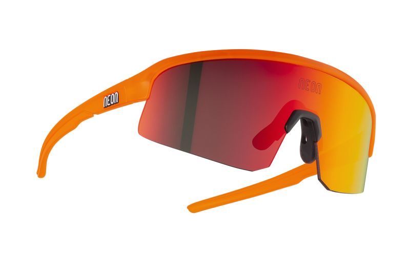 Occhiali Neon Teen Viper Crystal Orange Fluo Mirror Red Cat3