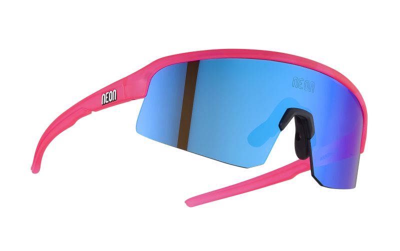 Occhiali Neon Teen Viper Crystal Pink Fluo Mirror Blue Cat3