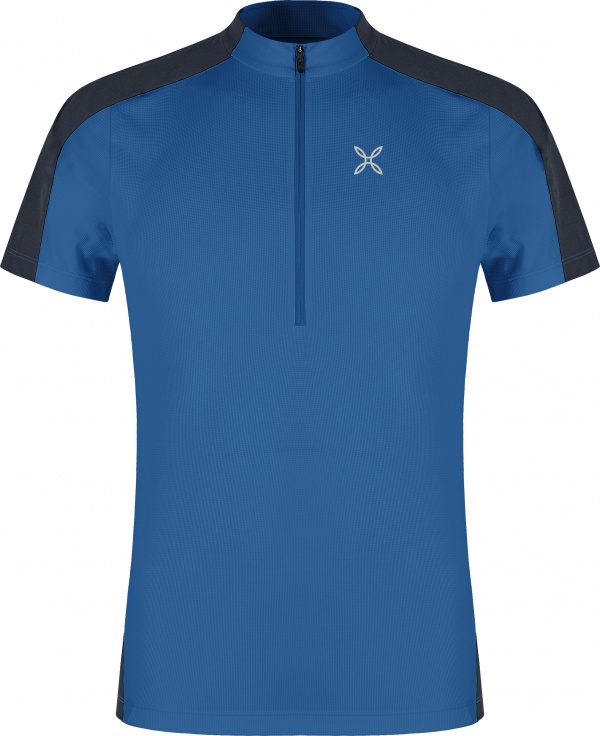 T-shirt Montura Hade Zip B.blue Graphite Blue
