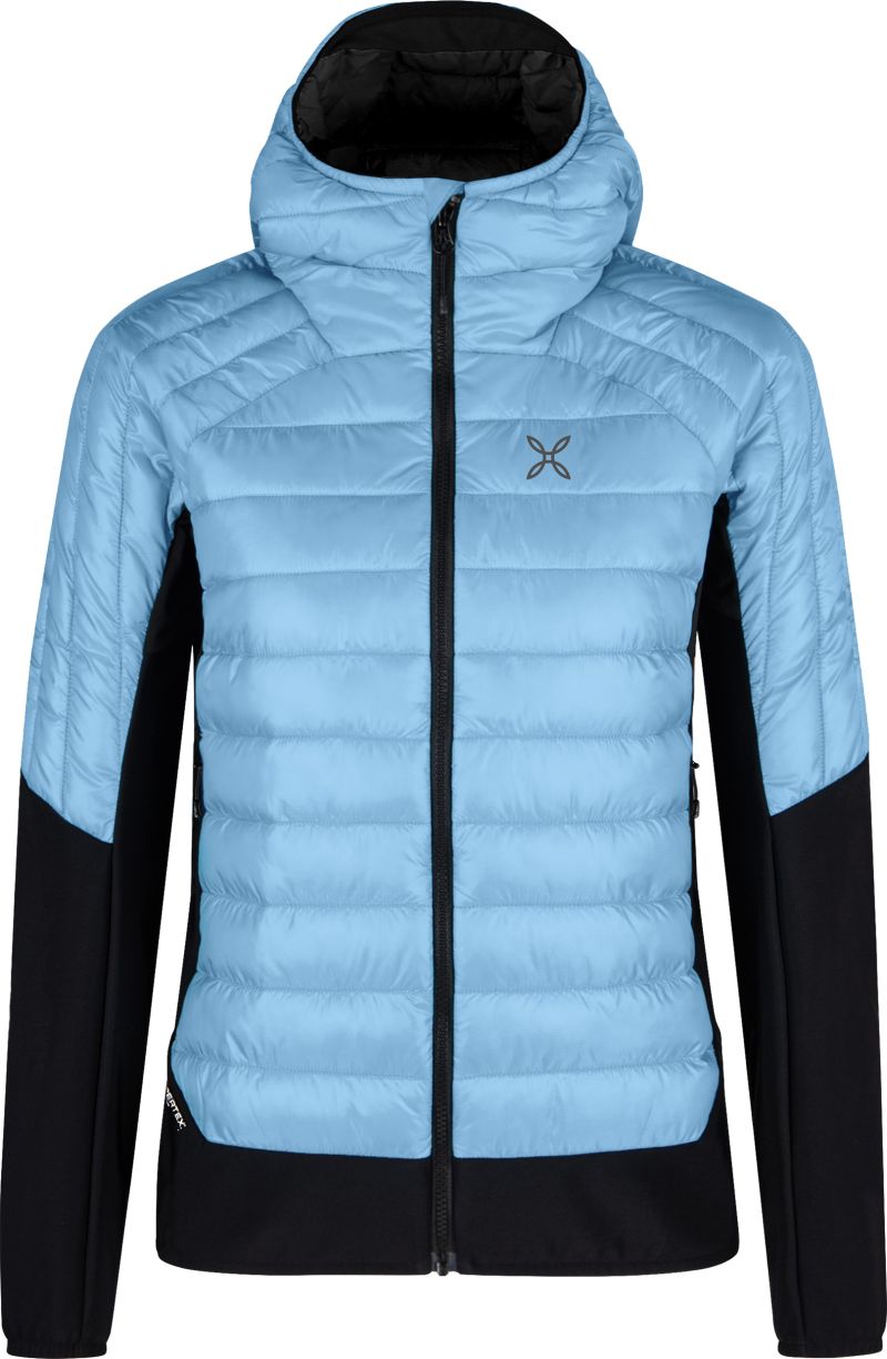 Giacca W Peak Hybrid Hooded Dusk