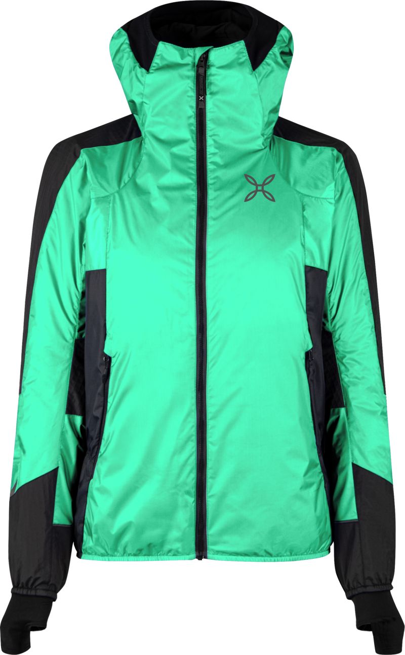 Giacca W Skisky Evo Hooded Bright Teal Shell