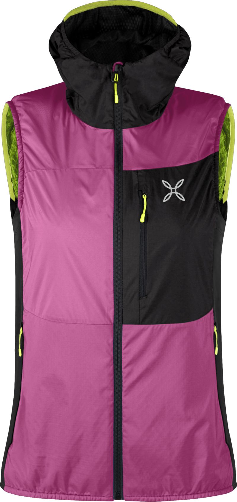 GILET W TRACCIA OCTA HOODED BATON ROUGE SUNNY LIME