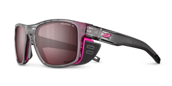 Occhiale Julbo Shield M Grigio Rosa Fluo Sp Hd3 Polarized