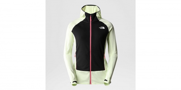 KM The Sport north polartec hoodie w black tnf face | cream lime bolt Jacket