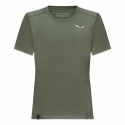 T-SHIRT SALEWA W PUEZ SPORTY DRY FADED GREEN