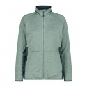 JACKET CMP W MELANGE GRID TECH JADE MEL.