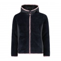 JACKET CMP KID G FIX HOOD JACQUARD HIGHLOFT TITANIO PINK