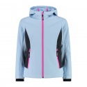 JACKET CMP KID G FIX HOOD SOFTSHELL SKYLIGHT ANTRACITE