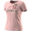 T-SHIRT DYNAFIT W TRANSALPER GRAPHIC PALE ROSE