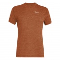T-SHIRT SALEWA PUEZ MELANGE DRY BOMBAY BROWN MELANGE