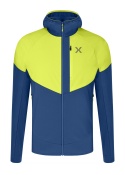 MAGLIA MONTURA SPITZE DEEP BLUE VERDE LIME
