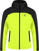 MAGLIA MONTURA KIDS GRID LIGHT HOODED VERDE LIME BLACK