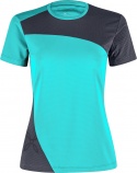 T-SHIRT MONTURA W MIX-UP TURQUOISE GRAPHITE BLUE