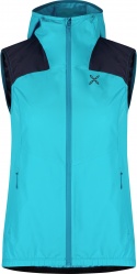 GILET MONTURA W RISE HOODED TURQUOISE GRAPHITE BLUE