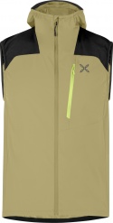 GILET MONTURA RISE HOODED DESERT BEIGE SUNNY LIME
