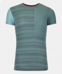 T-SHIRT ORTOVOX W 185 ROCK N WOOL SHORT SLEEVE ARCTIC GREY