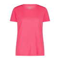 T-SHIRT CMP W JACQUARD JERSEY PINK FLUO