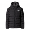 JACKET TNF GIRLS REVERSIBLE PERRITO HOODED BLACK SMOKED PEAR