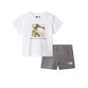 SET TNF BABY BOX NSE PLAY REG SHORT WHITE SMOKED PEARL